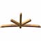 Ekena Millwork Alberta Rough Sawn Timber Gable Bracket, Western Red Cedar, 84"W x 38"H x 4"D x 4"F, 11/12 Pitch GBW084X38X0404ALB00RWR - alternate 3